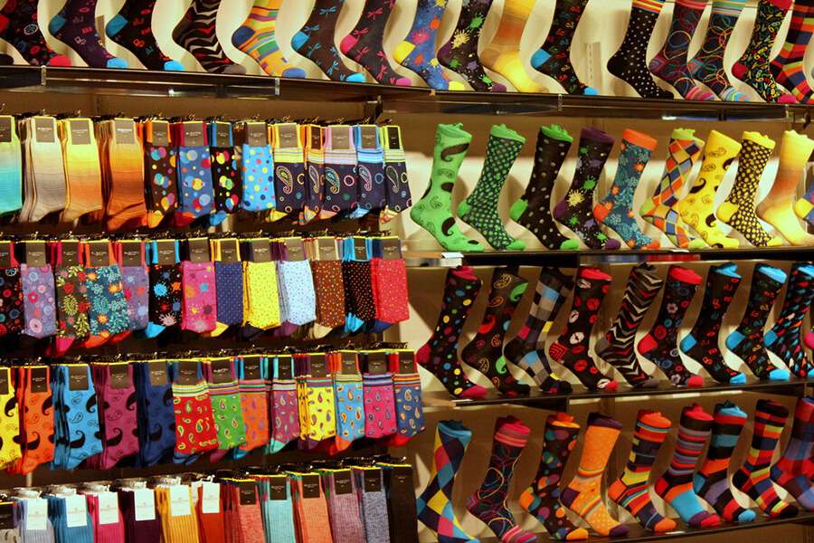 Sock stores and various socks