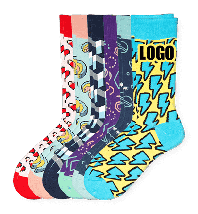 Tilføj logo til eksisterende design sokker